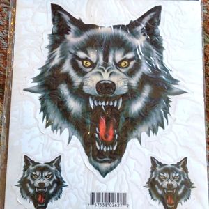 Wolf decals vtg wolves